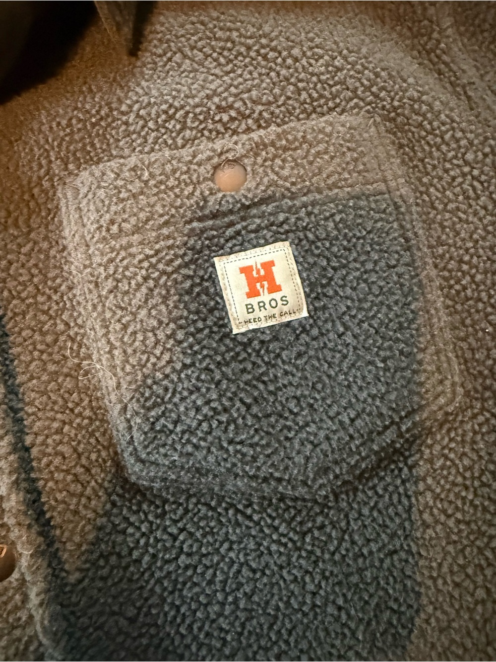 Howler Brothers Allegheny Men's Gray Fleece Button-Front Shirt - Picture 3 of 3